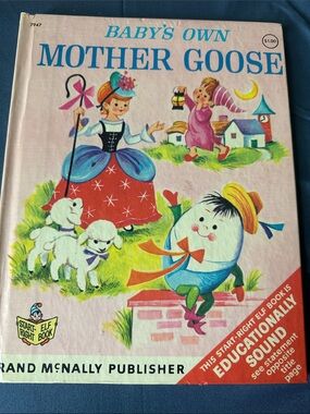 Baby's Own Mother Goose Vintage Children's Book - Pink Cover